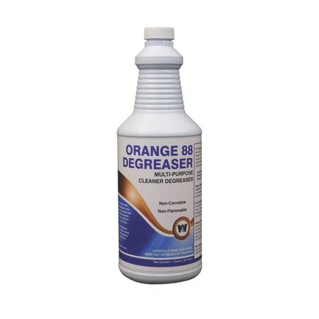 WARSAW CHEMICAL Orange 88 Degreaser, Citrus Scent, 1-Quart, 12PK 20450-0000012